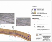 Inženjerskogeološka karte dela trase puta sa fotodokumentacijom na Pešteru